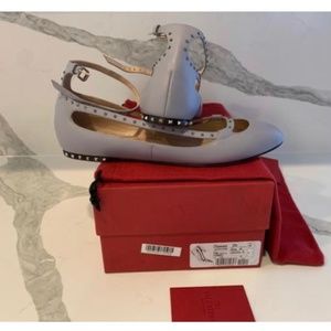 Valentino crystal and rock stud ballet flats BNIB EUR 49